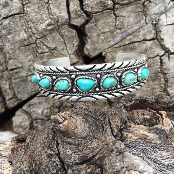 Jewelry - LAST ONE!! Natural Stone "C" Cuff Bracelet